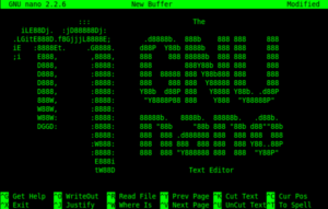 Nano editor de texto