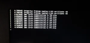 Linux mint error communicating to tpm chip